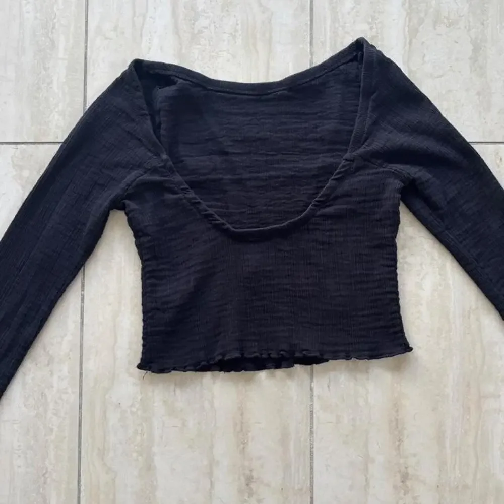 Free people black long sleeve